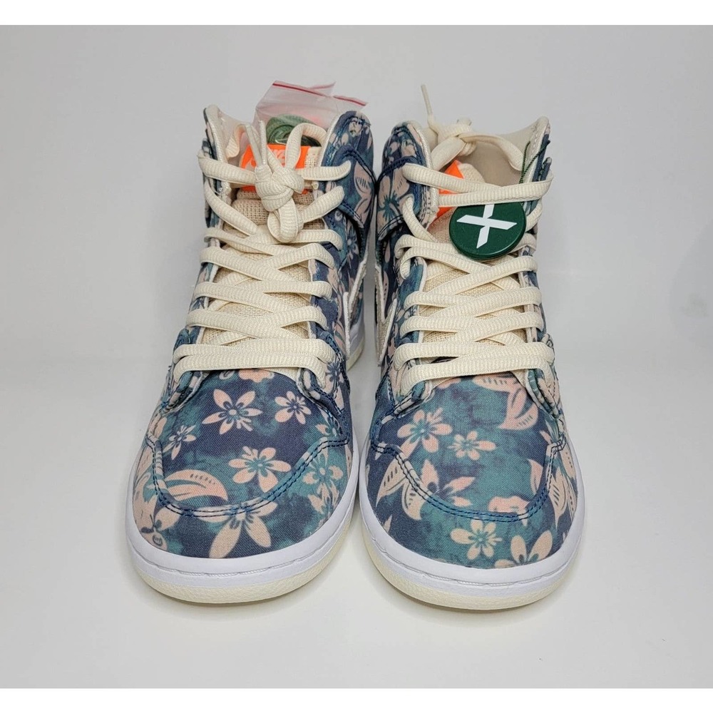 Nike SB Dunk High Pro QS HawaiiShoes Sneakers Men's 9.5 CZ2232-300 Floral 11W